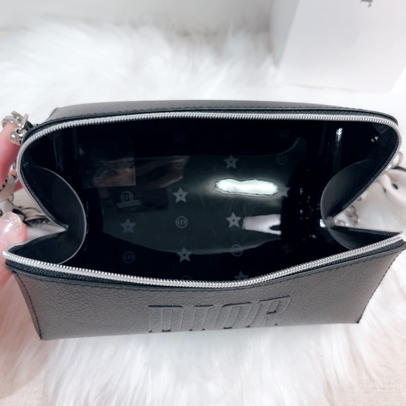 🖤New Dior Cosmetic Mini Square Pouch DIY /Crossbody/Tote🖤 - Picture 11 of 12